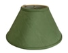 Lamp Shade; Vintage, Green sateen, conical shape, spider fit