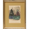Antique Hand-tinted Fashion Ladies I