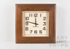 Seth Thomas Square Wood Framed Wall Clock