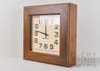 Seth Thomas Square Wood Framed Wall Clock