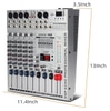 Silver 6-Channel Audio Mixer