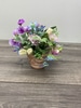 SILK Small garden centerpiece in lavender