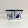 Asian Blue and White Hexagon Planter