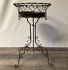 Short Vintage Wire Plant Stand