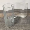 Glass Half-Circle Vase
