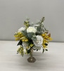 SILK Small White and Yellow Vase Arrangement