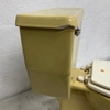 Vintage Yellow Two-Piece Toilet