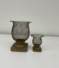 Large Woven Metal Urn