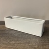 White Ceramic Rectangular Container