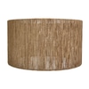 Lamp Shade; Jute, brown, woven drum,