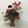 SILK Parrot tulip and dahlias