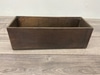 Dark Brown Rectangular Wooden Box