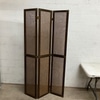 Vintage Wooden Woven Room Divider
