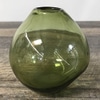 Green Glass Thumb Bud Vase