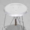 Modernist Chromed Adjustable Stool