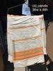 Vintage Striped Tan, Orange, Olive Drapes
