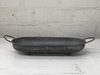 Galvanized Footed Oval Dish w/Handles