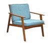 Chair, Danish Modern, Teak, Turquoise