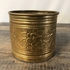 Brass Poinsettia Cylinder
