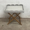 Wicker Serving Tray Table