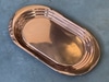 Large Copper Pill Shape Tray w Tiered Rim