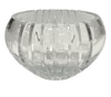 Trophy bowl:  cut and etched crystal, world map