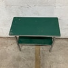 Vintage Metal and Green Laminate Table