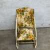 Vintage Floral Upholstered Rocking Chair