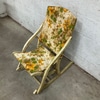 Vintage Floral Upholstered Rocking Chair