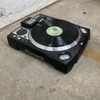 Vintage DJ Turntable with Vinyl Record