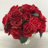 Silk red rose arrangement