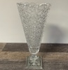 Cut Crystal Starburst Tapered Vase