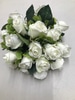 SILK White rose bouquet
