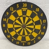 Vintage Yellow And Black Dartboard