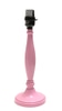 Table lamp Base; turned wood, pink
