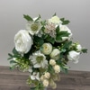 Silk Bridal Bouquet, Shades of White and Blush