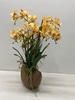 SILK Butterscotch Orchid Planter