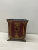 French Painted Footed Metal Container