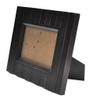 Picture Frame; wood, black planks, fits  5x7" photo