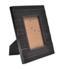 Picture Frame; wood, black planks, fits  5x7" photo