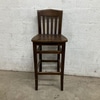 Vintage Wood Bar Stool