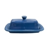 Butter Dish; Stoneware, blue,