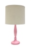 Lamp Shade; cotton, white, slightly tapered drum
