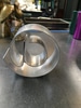 Desk Accessory Sculpture Silver Metal "@"