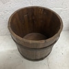 Rustic Wooden Barrel Planter