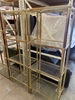 Brass & Glass Shelving Unit