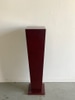Tall Red Stained Wood Pedestal