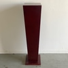 Tall Red Stained Wood Pedestal