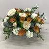 SILK Cream garden roses and callas