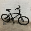 Black BMX Bike with Training Wheels